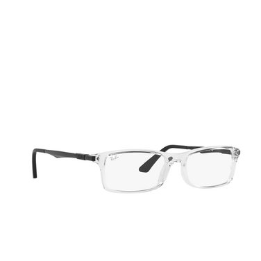 Ray-Ban RX7017 Eyeglasses 5943 transparent - three-quarters view