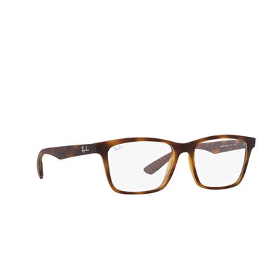 Ray-Ban RX7025 Korrektionsbrillen 8282 havana - Dreiviertelansicht