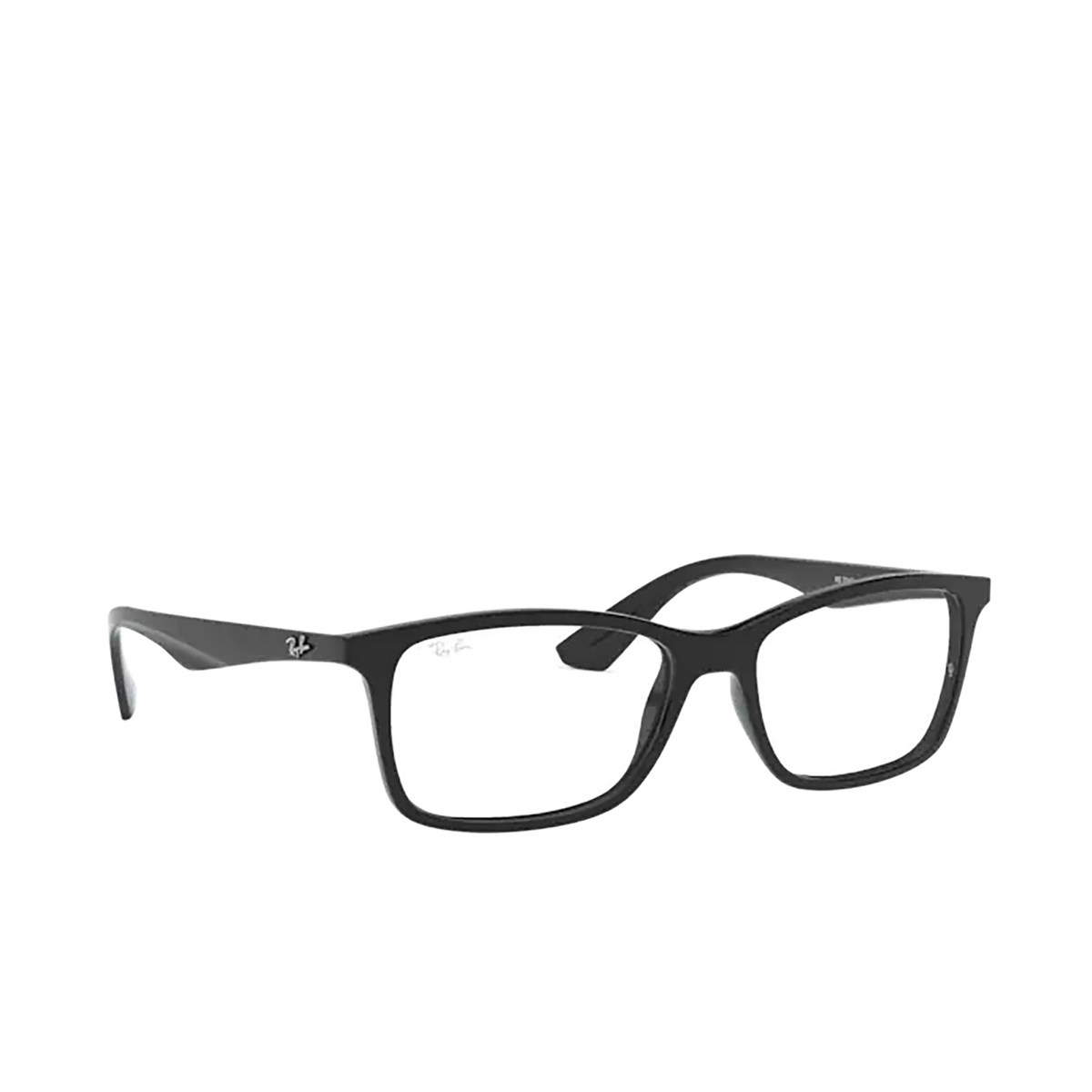 Ray-Ban RX7047 Eyeglasses 2000 Black - three-quarters view