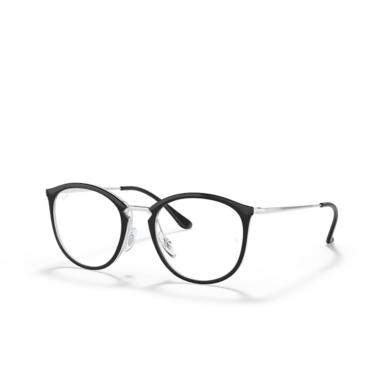 Gafas graduadas Ray-Ban RX7140 5852 black on transparent - 2/4