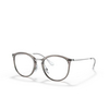 Ray-Ban RX7140 Eyeglasses 8125 grigio trasparente - product thumbnail 2/4