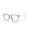 Occhiali da vista Ray-Ban RX7140 8125 grigio trasparente - anteprima prodotto 2/4