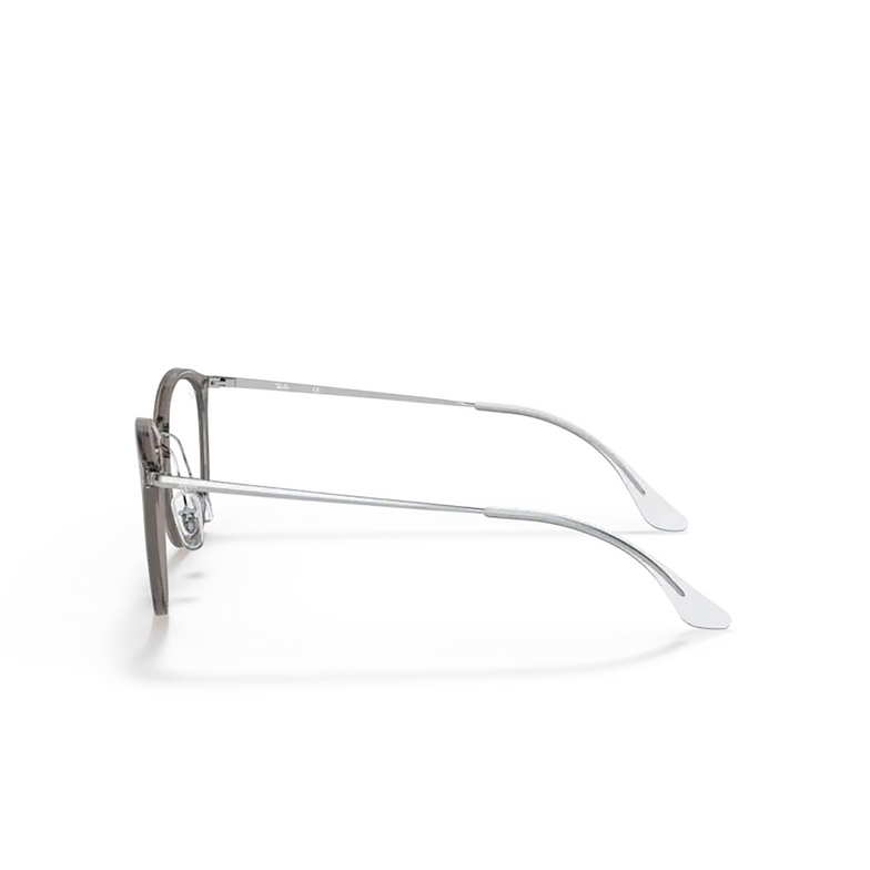 Ray-Ban RX7140 Eyeglasses 8125 grigio trasparente - 3/4