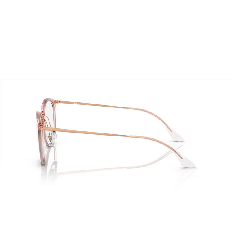 Ray-Ban RX7140 Eyeglasses 8335 transparent pink - 3/4