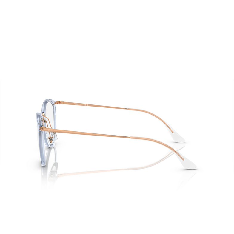 Ray-Ban RX7140 Eyeglasses 8336 transparent light blue - 3/4