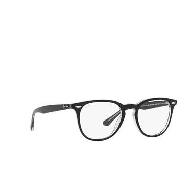 Ray-Ban RX7159 Eyeglasses 2034 black on transparent - three-quarters view