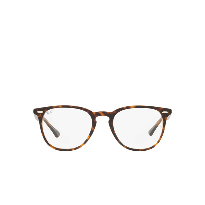 Ray-Ban RX7159 Eyeglasses 8109 havana on transparent brown - 1/4