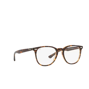 Ray-Ban RX7159 Eyeglasses 8109 havana on transparent brown - three-quarters view