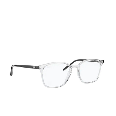 Ray-Ban RX7185 Eyeglasses 5943 transparent - three-quarters view