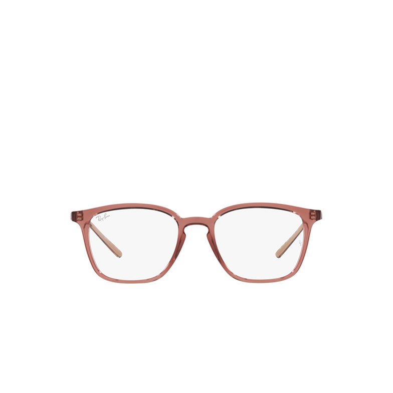 Ray-Ban RX7185 Korrektionsbrillen 8234 transparent light brown - 1/4