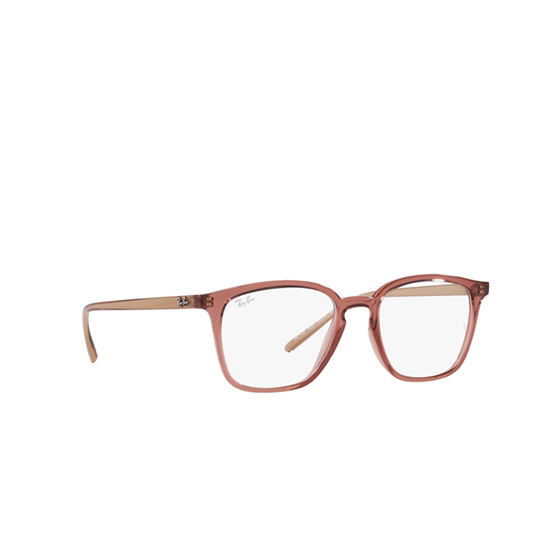 Ray-Ban RX7185 Eyeglasses 8234 transparent light brown - 2/4