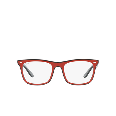 Ray-Ban RX7209 Eyeglasses 8212 red black grey - front view