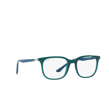 Ray-Ban RX7211 Eyeglasses 8206 transparent turquoise - three-quarters view
