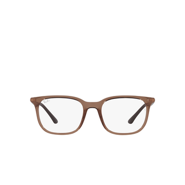 Lunettes de vue Ray-Ban RX7211 8207 transparent brown - Vue de face