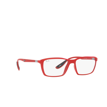 Ray-Ban RX7213M Eyeglasses f628 red - three-quarters view