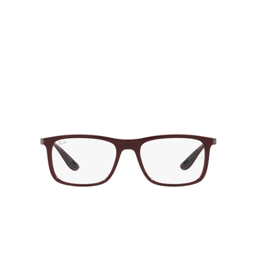 Lunettes de vue Ray-Ban RX7222M F681 dark red - Vue de face