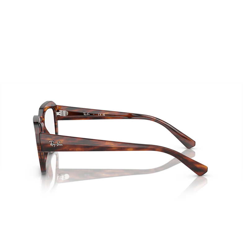 Gafas graduadas Ray-Ban RX7225 8315 striped havana - 3/4