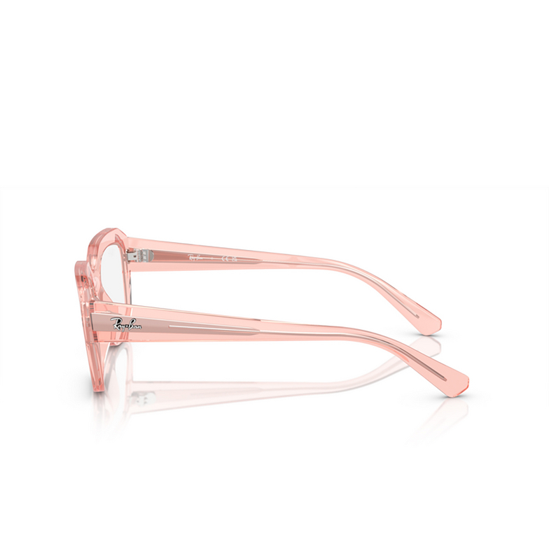 Ray-Ban RX7225 Korrektionsbrillen 8318 transparent pink - 3/4