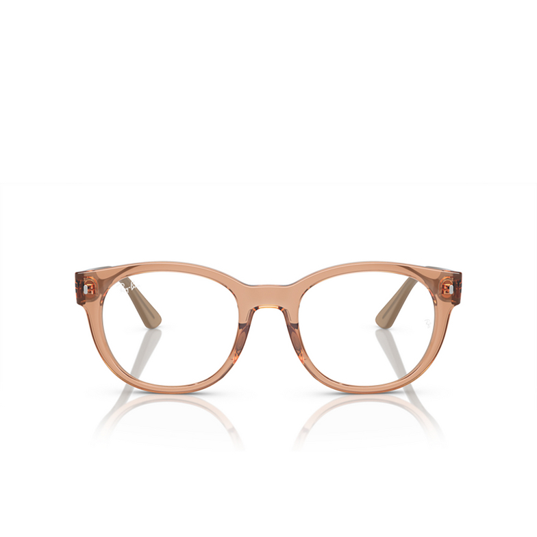 Gafas graduadas Ray-Ban RX7227 8313 transparent light brown - 1/4