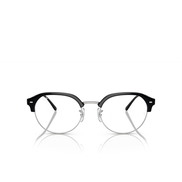 Ray-Ban RX7229 Eyeglasses 2000 black on silver - front view