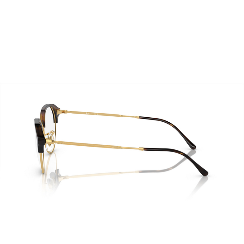 Ray-Ban RX7229 Eyeglasses 2012 havana on gold - 3/4