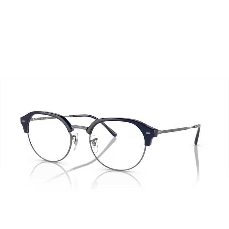 Ray-Ban RX7229 Eyeglasses 8210 blue on gunmetal - 2/4