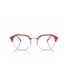 Gafas graduadas Ray-Ban RX7229 8323 red on silver - Miniatura del producto 1/4