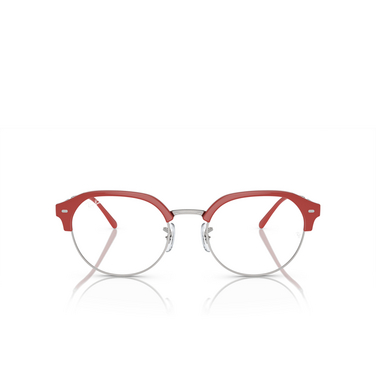 Ray-Ban RX7229 Eyeglasses 8323 red on silver - front view