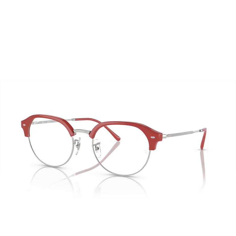 Ray-Ban RX7229 Eyeglasses 8323 red on silver - 2/4
