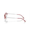 Ray-Ban RX7229 Eyeglasses 8323 red on silver - product thumbnail 3/4