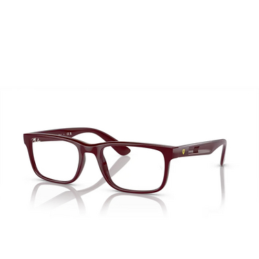 Ray-Ban RX7232M Korrektionsbrillen F685 dark red - Dreiviertelansicht