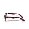 Gafas graduadas Ray-Ban RX7232M F685 dark red - Miniatura del producto 3/4