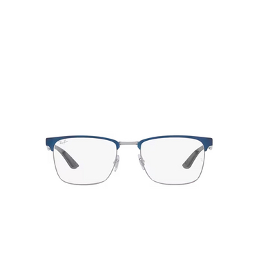 Ray-Ban RX8421 Eyeglasses 3124 blue on gunmetal - front view