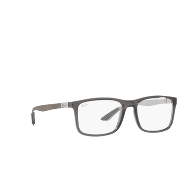 Ray-Ban RX8908 Eyeglasses 8061 transparent grey - three-quarters view