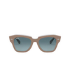 Ray-Ban STATE STREET Sunglasses 12973M beige on transparent - product thumbnail 1/4