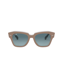 Ray-Ban STATE STREET Sunglasses 12973M beige on transparent