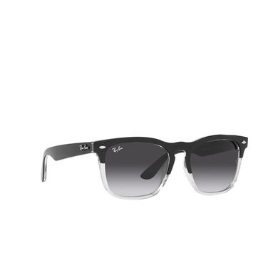 Ray-Ban STEVE Sunglasses 66308G black on transparent - three-quarters view