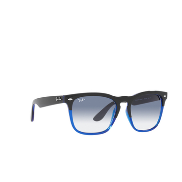 Ray-Ban STEVE Sunglasses 663219 black on blue - three-quarters view