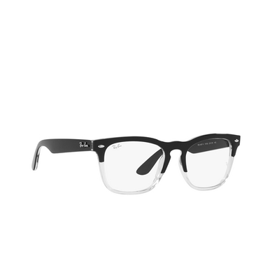 Ray-Ban STEVE Eyeglasses 8193 black on transparent - three-quarters view