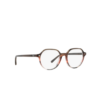 Ray-Ban THALIA Eyeglasses 8251 striped brown & red - three-quarters view