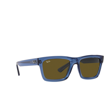 Ray-Ban WARREN Sunglasses 668073 transparent dark blue - three-quarters view