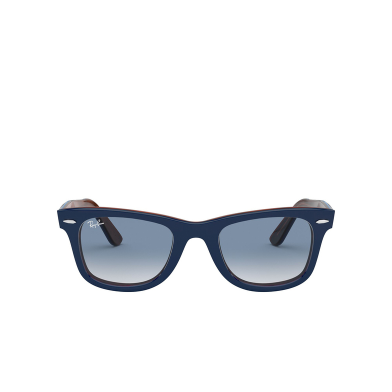 Ray-Ban WAYFARER Sunglasses 12783F blue on red havana - 1/4