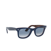 Ray-Ban WAYFARER Sunglasses 12783F blue on red havana - product thumbnail 2/4