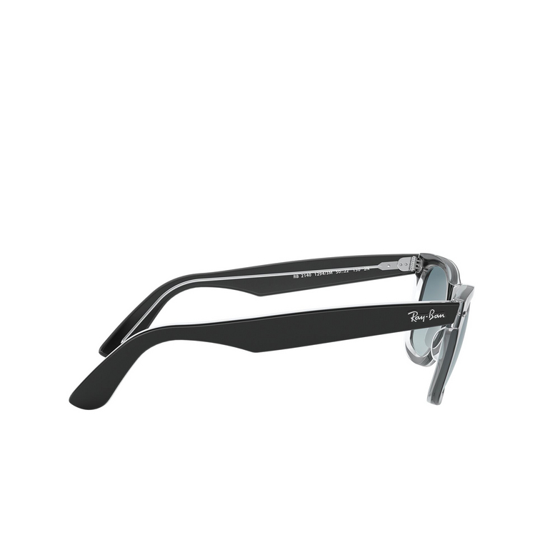 Ray-Ban WAYFARER Sunglasses 12943M black on transparent - 3/4