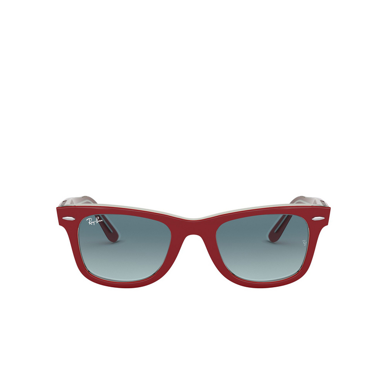 Ray-Ban WAYFARER Sunglasses 12963M red on transparent grey - 1/4