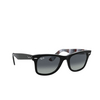 Ray-Ban WAYFARER Sunglasses 13183A black on chevron grey / burgundy - product thumbnail 2/4