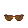 Ray-Ban WAYFARER Sunglasses 954 striped havana - product thumbnail 1/4