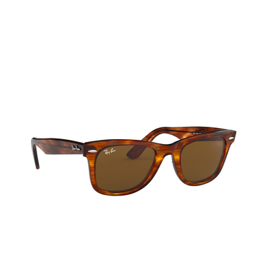 Occhiali da sole Ray-Ban WAYFARER 954 striped havana - tre quarti