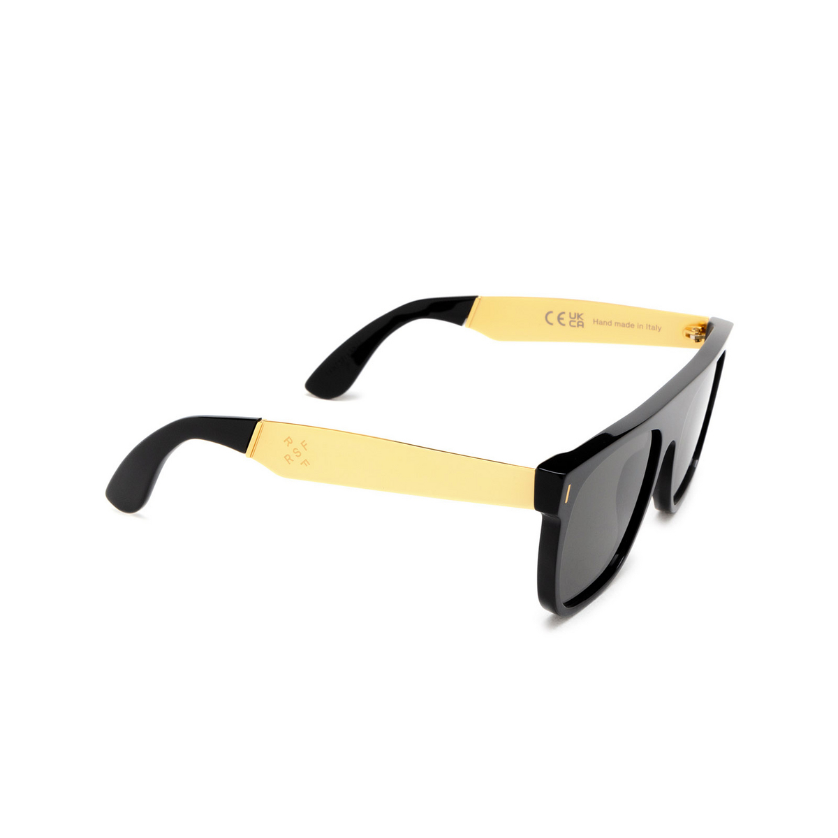 Retrosuperfuture FLAT TOP FRANCIS Sunglasses LAM Black - three-quarters view