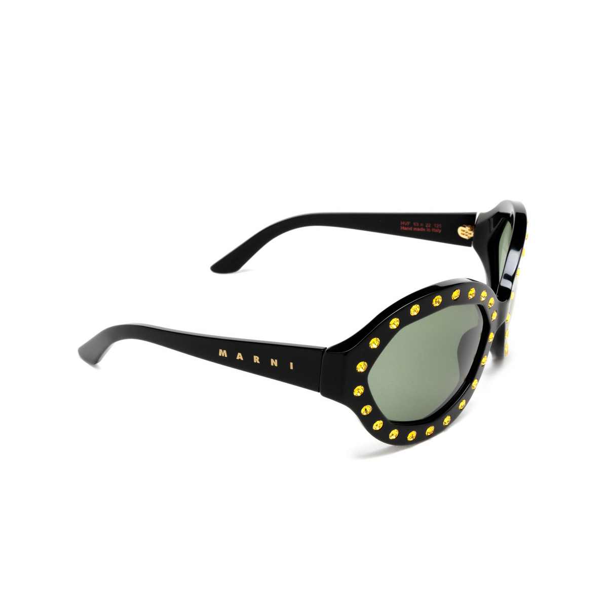Marni NAICA MINE Sunglasses HVF Black - three-quarters view